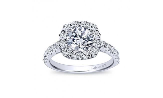 Gabriel & Co. 14k White Gold Contemporary Halo Engagement Ring - ER7480W44JJ