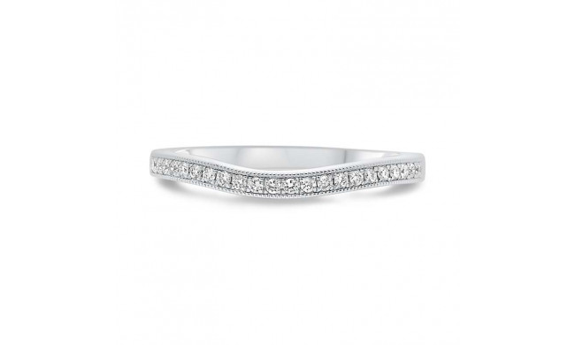 Roman & Jules 14k White Gold Curved Wedding Band - KR1265W-WB