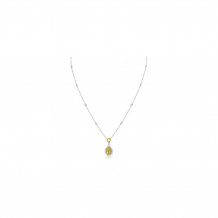 Roman & Jules 18k Two Tone Gold Yellow and White Diamond Necklace - TN1065-18K-1