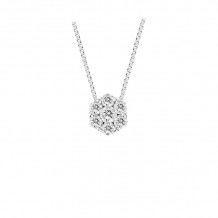 Louis Creations 14k White Gold Diamond Pendant - PRL1188A-025