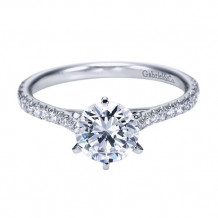 Gabriel & Co. 14k White Gold Contemporary Straight Engagement Ring - ER7431W44JJ