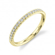 Shy Creation 14k Yellow Gold Diamond Eternity Womens Band - SC22005279EZ7.5