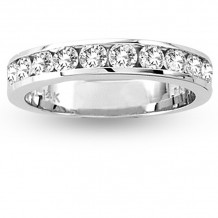 Louis Creations 14k White Gold Anniversary Wedding Band - RL656-100