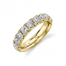 Shy Creation 14k Yellow Gold Diamond Eternity Band - SC55020365EZ5