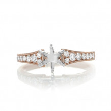 Roman & Jules 14k Rose Gold Prong Engagement Ring - ur1312r