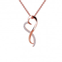 Lafonn Infinity Heart Pendant Necklace - P0151CLR18