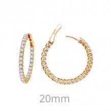 Lafonn 2 CTW Hoop Earrings - E3018CLG00