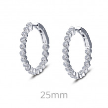 Lafonn 1.7 CTW Hoop Earrings - E0411CLP00