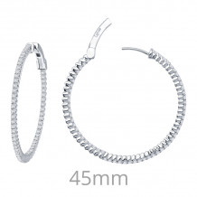 Lafonn 2.37 CTW Hoop Earrings - E3007CLP00