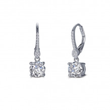 Lafonn Leverback Solitaire Drop Earrings - E0387CLP00