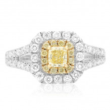 Roman & Jules Two Tone 18k Gold Diamond Ring - FR236WY-18K