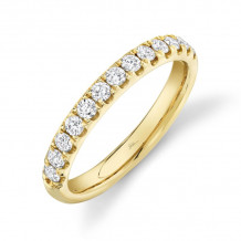 Shy Creation 14k Yellow Gold Diamond Eternity Band - SC22004432EZ4.5