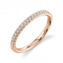 Shy Creation 14k Rose Gold Diamond Eternity Womens Band - SC22005280EZ6.5