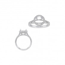 Roman & Jules 14k White Gold Split Shank Engagement Ring - KR2102W-1
