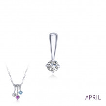 Lafonn April Birthstone Love Pendant - BP004DAP00