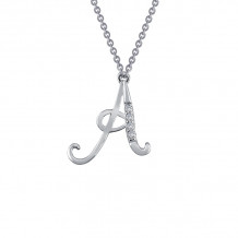 Lafonn Letter A Pendant Necklace - 9N057CLP18