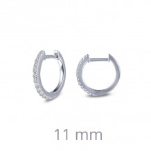 Lafonn Dainty Huggie Hoop Earrings - E0346CLP00