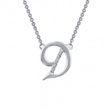 Lafonn Letter D Pendant Necklace - 9N063CLP18