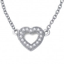 Lafonn Classic Sterling Silver Simulated Diamond Necklace