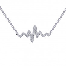 Lafonn 0.39 CTW Heartbeat Necklace - N0060CLP18