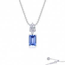 Lafonn Platinum Fancy Drop Necklace - P0268CTP20