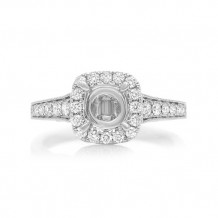 Roman & Jules 14k White Gold Tapered Shank Engagement Ring - ur1357w-ih