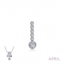 Lafonn April Birthstone Love Pendant - BP003DAP00