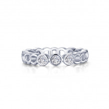 Lafonn Platinum Stackable Eternity Wedding Band - R0471CLP06