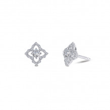 Lafonn Open Floral Stud Earrings - E0314CLP00