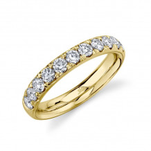 Shy Creation 14k Yellow Gold Diamond Eternity Band - SC22005397EZ4.5