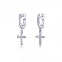 Lafonn 0.32 CTW Cross Earrings - E0469CLP00