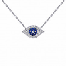Lafonn Classic Platinum Gemstone Necklace - N0025CSP18