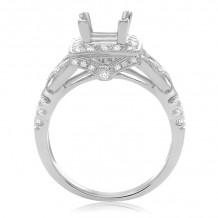 Roman & Jules 14k White Gold Split Shank Engagement Ring - 1131-1