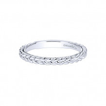 Gabriel & Co. 14k White Gold Stackable Ladies' Ring