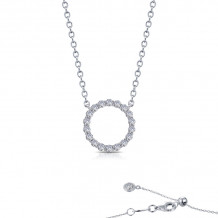 Lafonn 0.88 CTW Open Circle Necklace - N0189CLP20