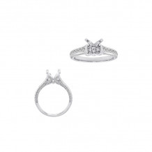 Roman & Jules 14k White Gold Straight Engagement Ring - KR2117W