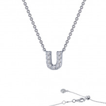 Lafonn Letter U Pendant Necklace - 9N101CLP20