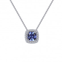 Lafonn Cushion-Cut Halo Necklace - N0100CTP18