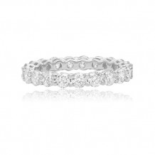 Roman & Jules 14k White Gold Shared Prong Diamond Wedding Band - kr5731-a