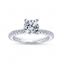 Gabriel & Co. 14k White Gold Contemporary Straight Engagement Ring - ER4124W44JJ