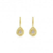 Gabriel & Co. 14k Yellow Gold Hampton Diamond Drop Earrings - EG10895Y45JJ