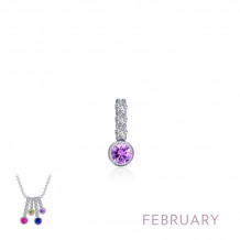 Lafonn February Birthstone Love Pendant - BP002AMP00