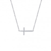 Lafonn Sideways Cross Necklace - N2001CLP18