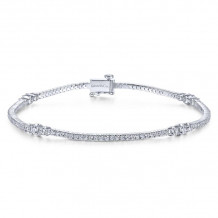 Gabriel & Co. 14k White Gold Lusso Diamond Tennis Bracelet - TB4218W45JJ