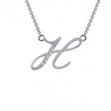 Lafonn Letter H Pendant Necklace - 9N061CLP18