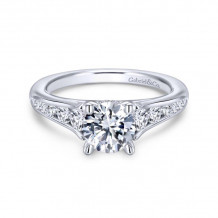 Gabriel & Co. 14k White Gold Contemporary Straight Engagement Ring - ER12325R4W44JJ