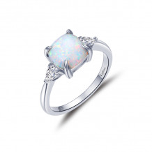 Lafonn Platinum Three-Stone Engagement Ring - R0477OPP08