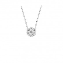 Louis Creations 14k White Gold Diamond Pendant - PRL1188A-015