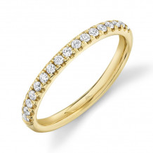 Shy Creation 14k Yellow Gold Diamond Eternity Band - SC22004438EZ5.75