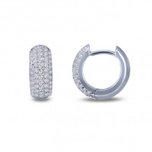 Lafonn 5-Row Huggie Hoop Earrings - E0200CLP00